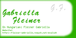 gabriella fleiner business card